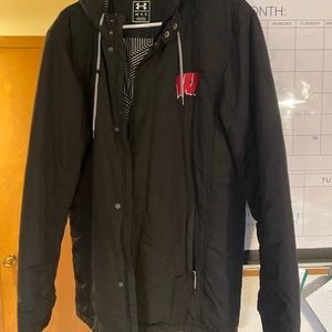 Men’s Under Armor winter coat. Size medium . Wisconsin Badgers.